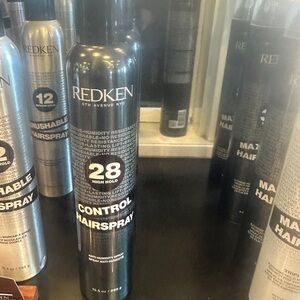 New Redken Control Hairspray 28 High Hold Black and Silver